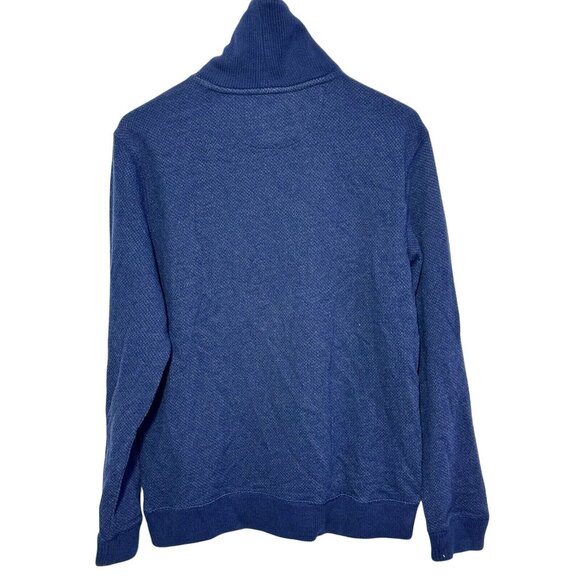 Old Navy Mens Blue Shawl Collar Sweater M Cotton/Polyester - Picture 2 of 5